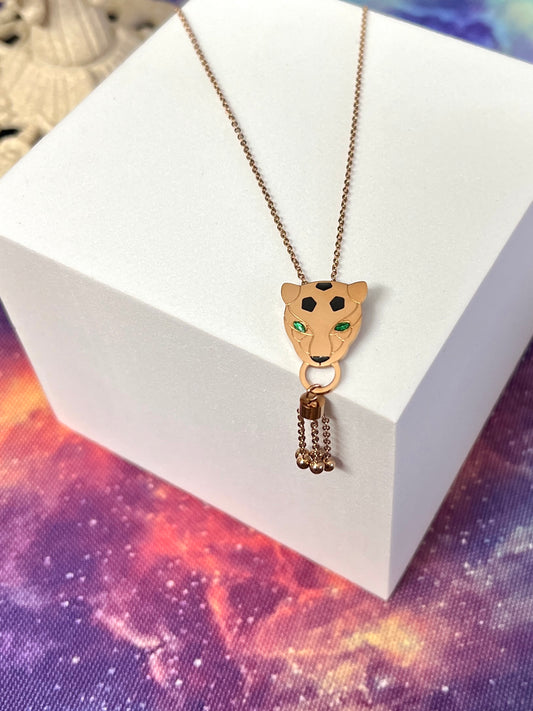 Emerald Eye Jaguar Necklace