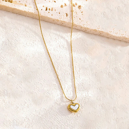 Mother of Pearl Heart Necklace