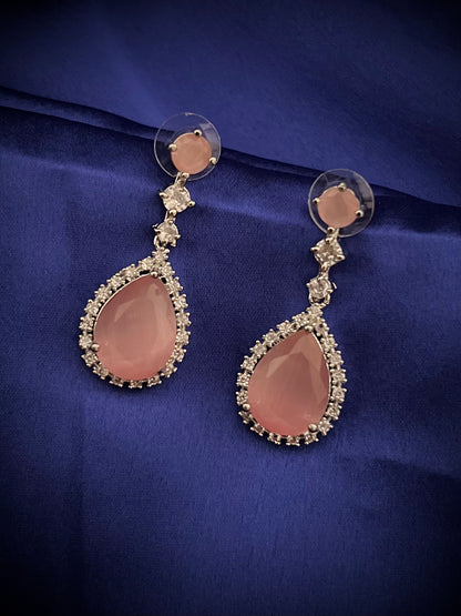 Zoya American Diamond Pink Drop Earrings DB-AD1742Z12