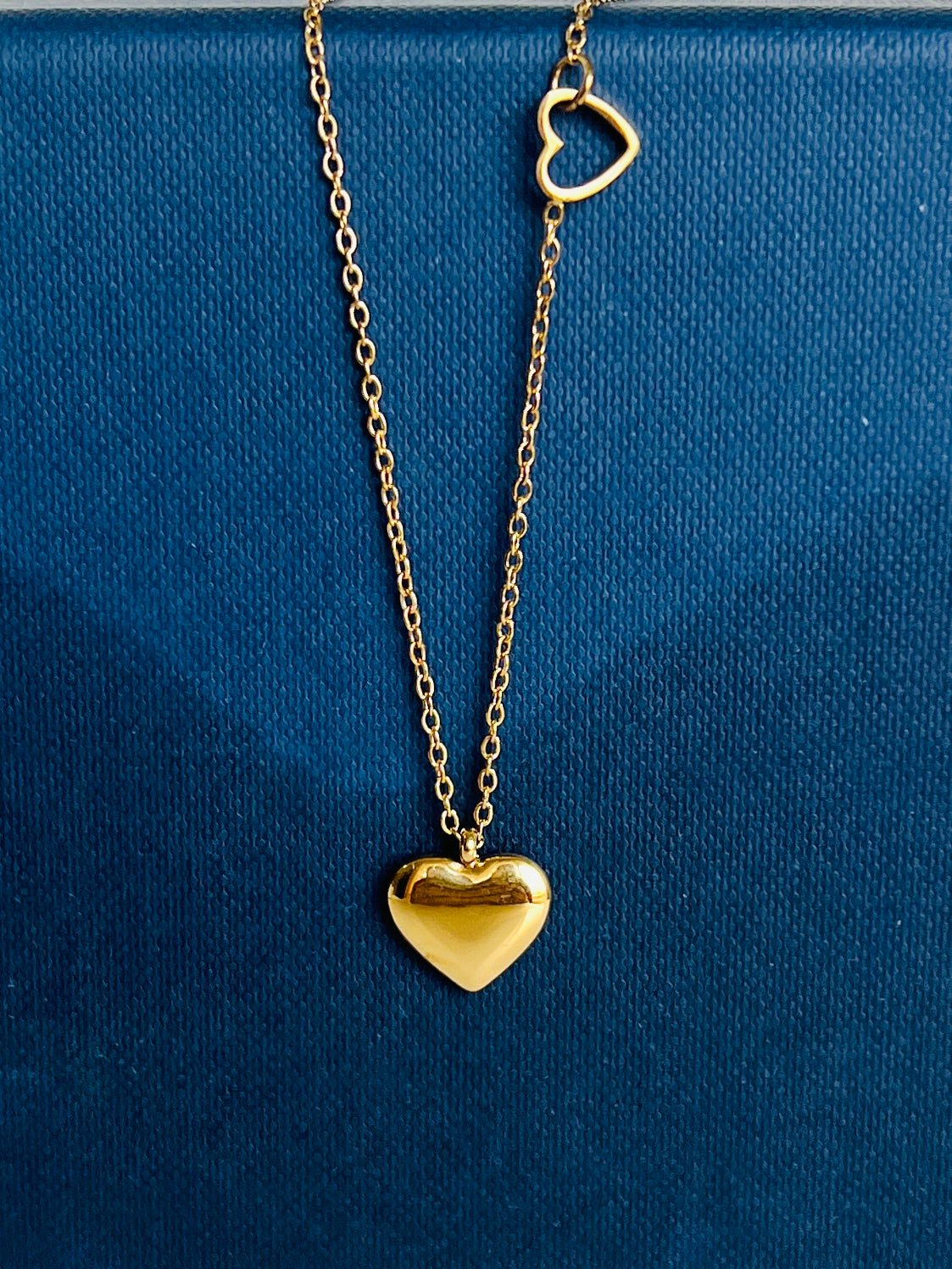Heart Shape Golden Necklace