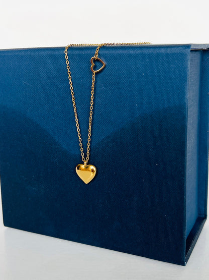 Heart Shape Golden Necklace