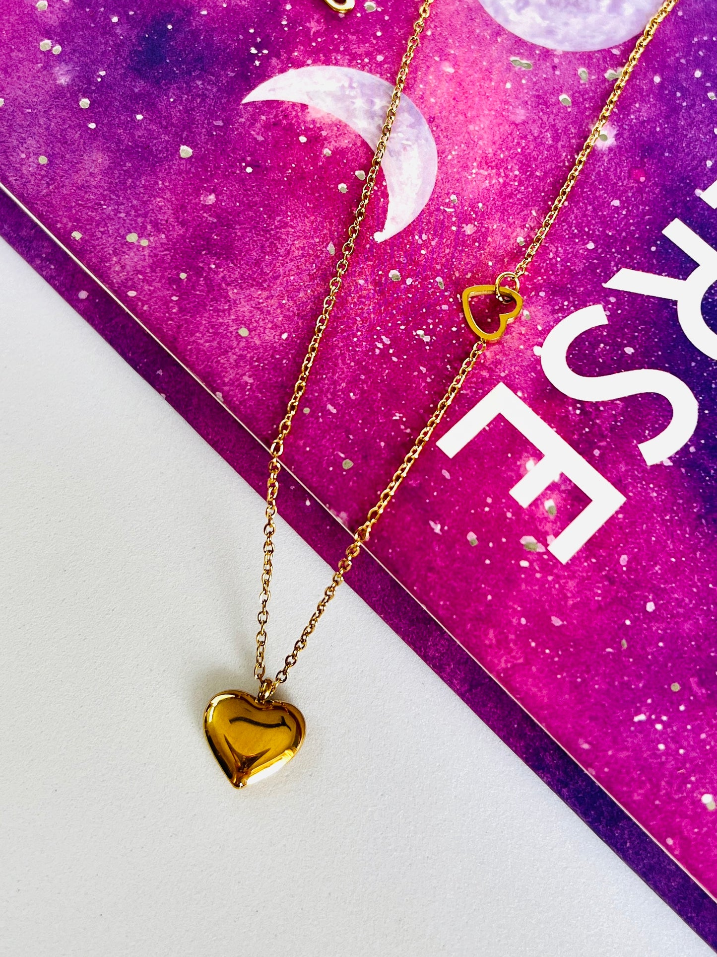 Heart Shape Golden Necklace