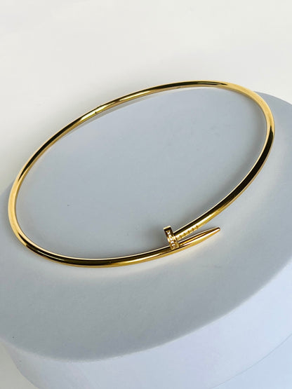 Gold Plated Sleek Hasli Necklace