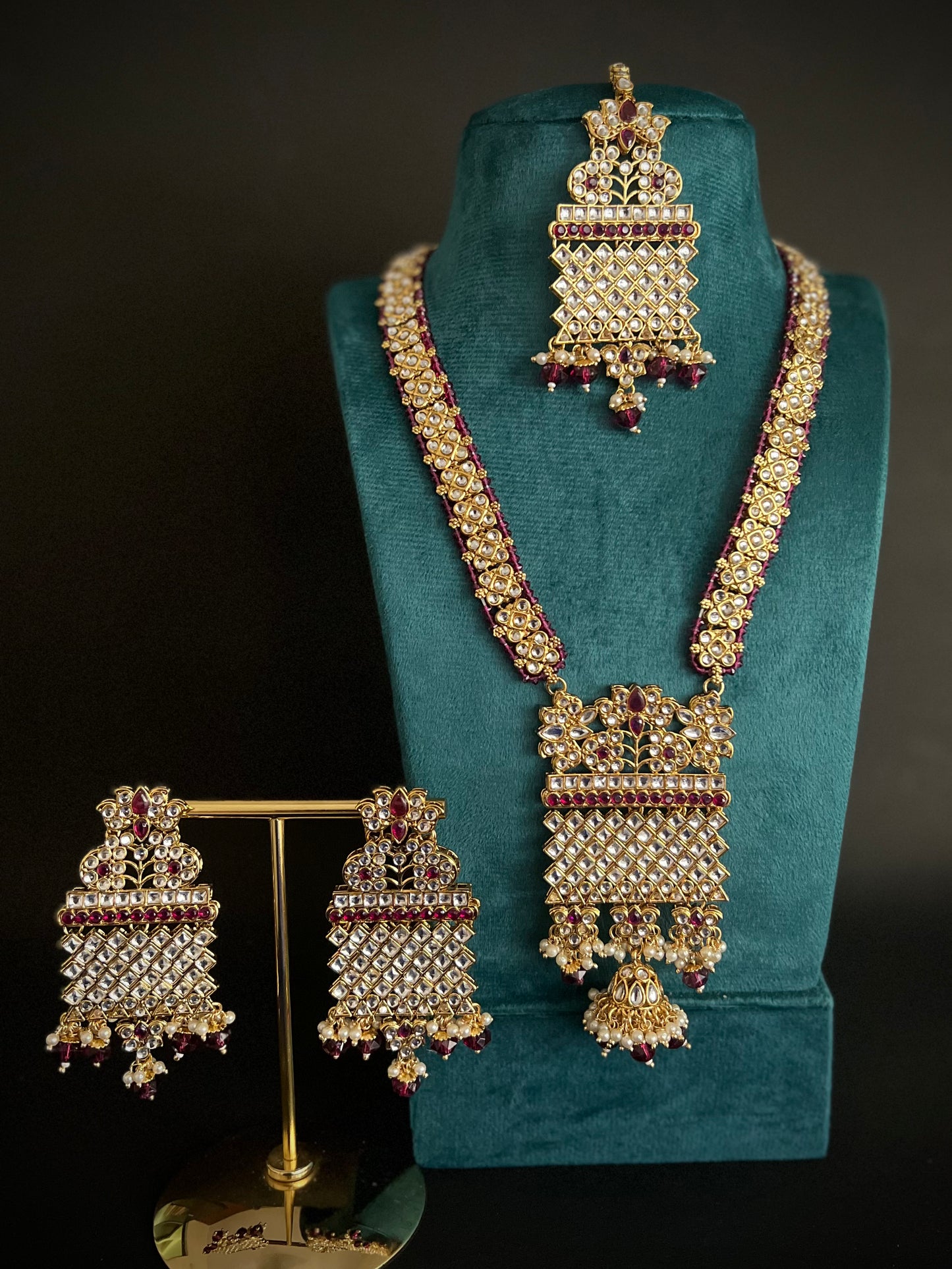 Heer Kundan Long Necklace Set DB-GP12390Z3