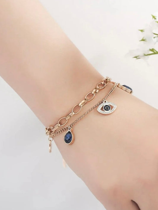 Suzi Rose Gold Charm Bracelet