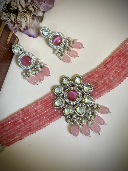 Raabta Kundan Choker Necklace Set DB-GP130002Z