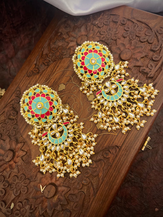 Suhana Meenakari Dangler Earrings DB-GP13600Z