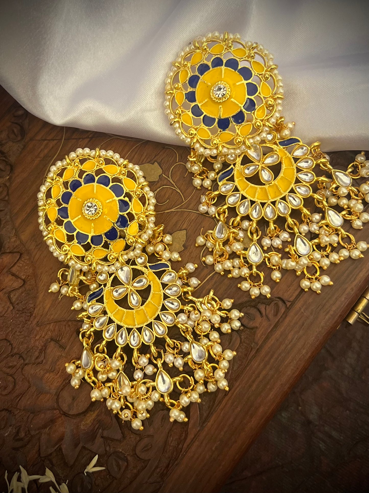 Suhana Meenakari Dangler Earrings DB-GP13600Z