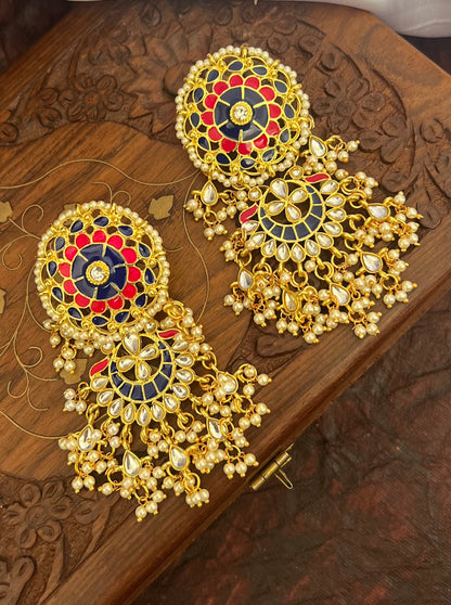 Suhana Meenakari Dangler Earrings DB-GP13600Z